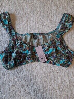 🩵 Wild Fable Blue Paisley Top